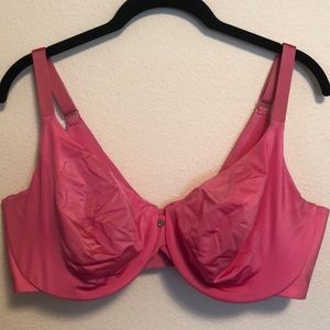 40DDD Cacique pink unlined underwire bra